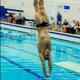 Vattensport titel.  Simning.  undervattenssporter - dykning